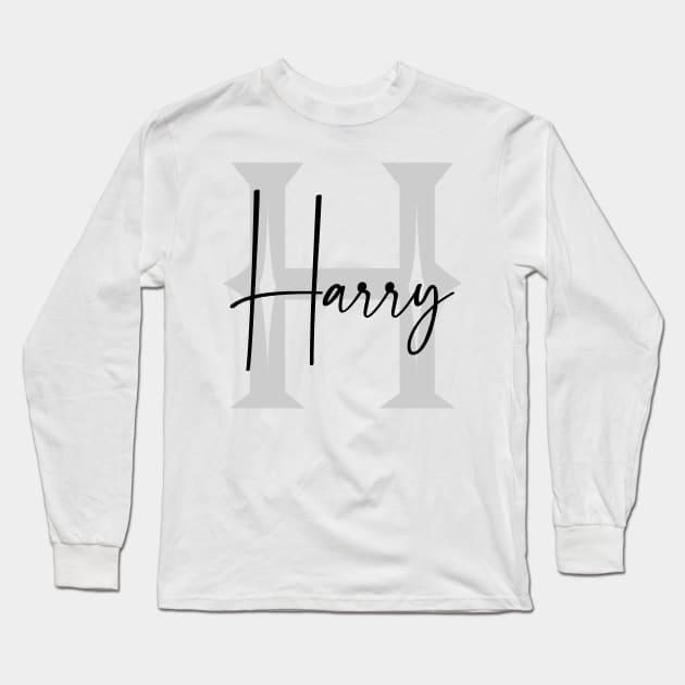 Harry Second Name, Harry Family Name, Harry Middle Name Long Sleeve T-Shirt by Huosani